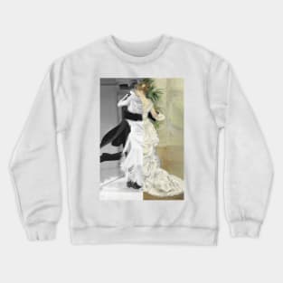 Dance in the City by Pierre-Auguste Renoir and Fred Astaire Crewneck Sweatshirt